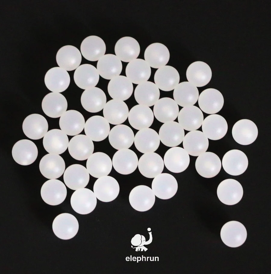 Bille de roulement de précision en plastique solide, polypropylène, PP, Ik2.381 mm-10mm, 3mm, 4mm, 4.5mm, 4.763mm, 5mm, 5.556mm, 6mm, 6.35mm, 7mm