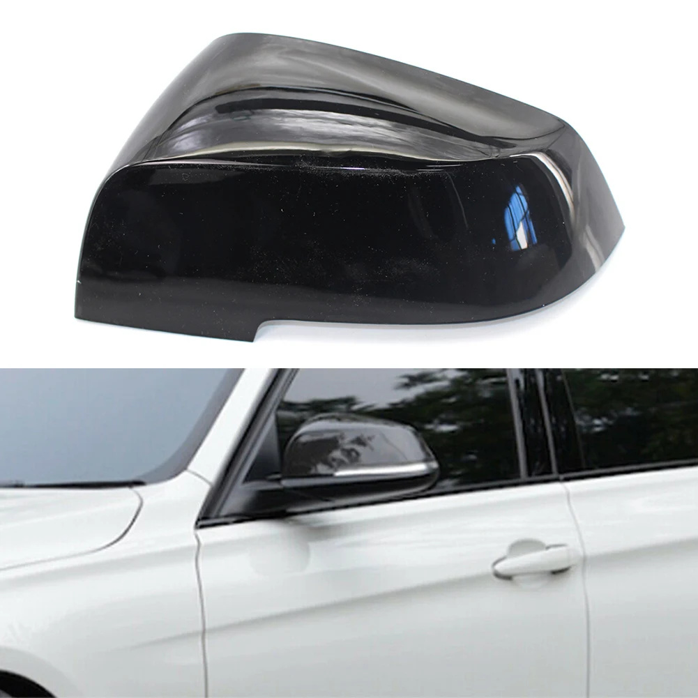 Auto Rearview Mirror Cover Cap Front Left Side for BMW F20 F21 F22 F30 F31 F32 F33 F36 E84 F87 1 2 3 4 Series Gloss Black