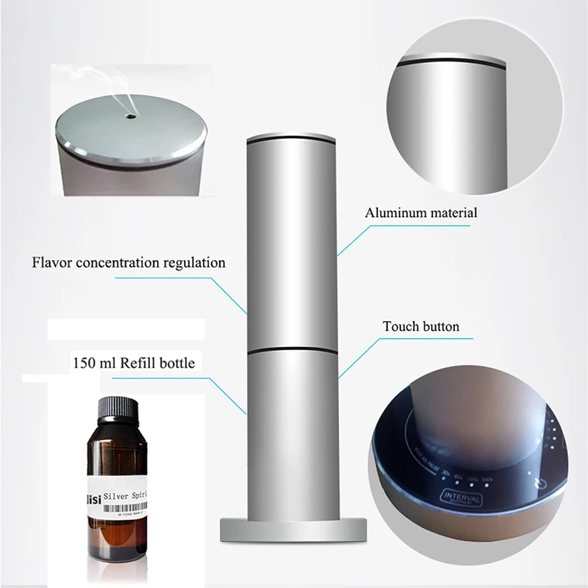 100ml Commercial Aroma Diffuser for Home Cylindrical Fashion Scent Air Machine Timer Function Hotel Spread Fragrance Diffuses