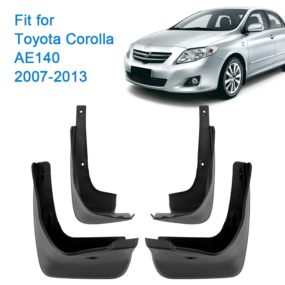 Splash Guards Fender Car Accessories 4Pcs/set Car Mud Flaps For Toyota Corolla AE140 2007-2013 Front Rear Mudguards Mud Flap