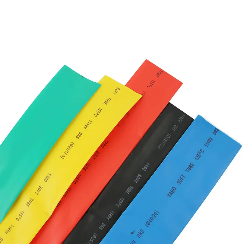 1Meter 40MM  Cable Sleeve  Wrap Wire Black Red Blue Green Yellow Heat Shrinkable Tube