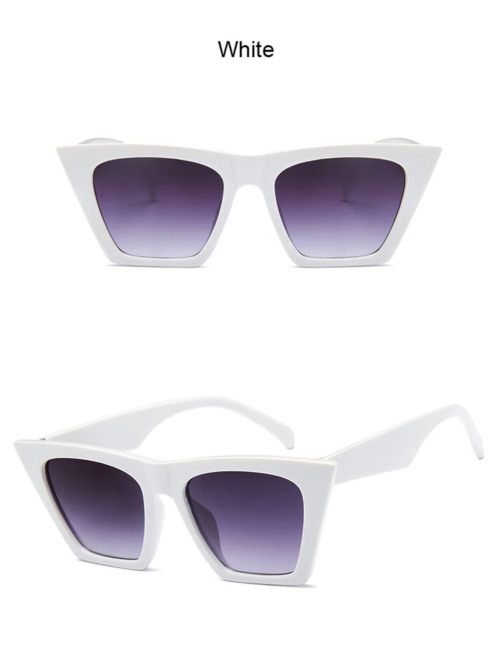 Vintage Cat Eye Sonnenbrille Damen Mode Luxus UV400 Schutz Schwarze Sonnenbrille – Detail 11