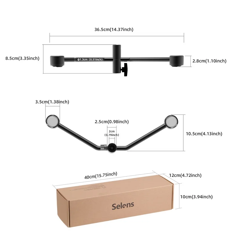 Selens Photography Magnetic Background Support Rod Fit For Photo Studio Chromakey Backdrop Green Blue Screen Reflector Stand