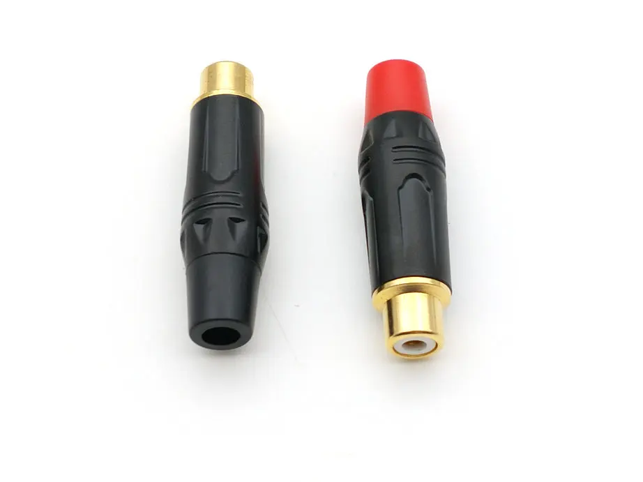 20pcs wholesale Gold plated brass RCA socket Audio Female soldering adapter