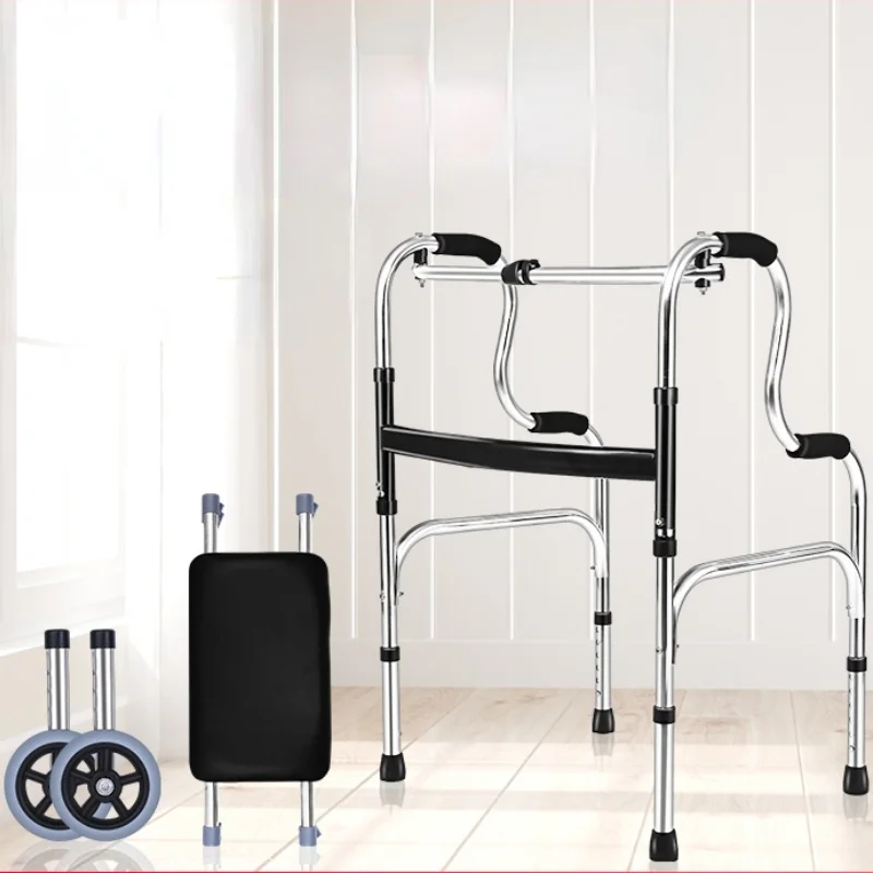 For the Elderly Walking Aid Auxiliary Walking Disabled Rehabilitation Walking Foot Fracture Crutch Four Feet Walking Aid Armrest