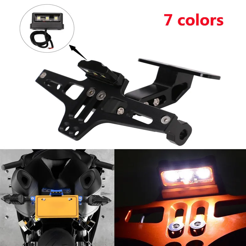 

for HONDA CBR 125R Motorcycle Adjustable Tail Tidy Rear License Plate Holder with Led Light for RC125 200 390 690 990