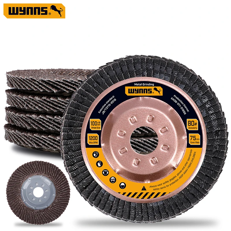 OUDISI  100mm Professional Flap Discs 4.5 Inch Sanding Discs 80 Grit Grinding Wheels Blades For Angle Grinder