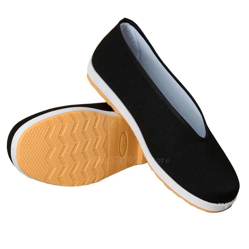 Chinês estilo tradicional de pequim sapatos masculinos kung fu wing chun sapatos masculinos de algodão macio traje de tang arte marcial casual verão