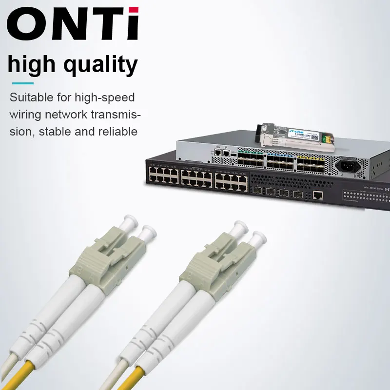 ONTi-cable de conexión de fibra óptica OM4, 10 Gigabit multimodo, 1-100m, 50/125, 2,00mm, 10/40/100Gbps, 2 núcleos, doble puente de fibra Pigtail