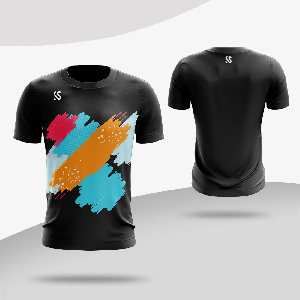 T-shirts Full Sublimated Your Name and Numbers Desigh Your Own Badminton Clothing forPersonalized  Playing Games Outdoors/Indoor