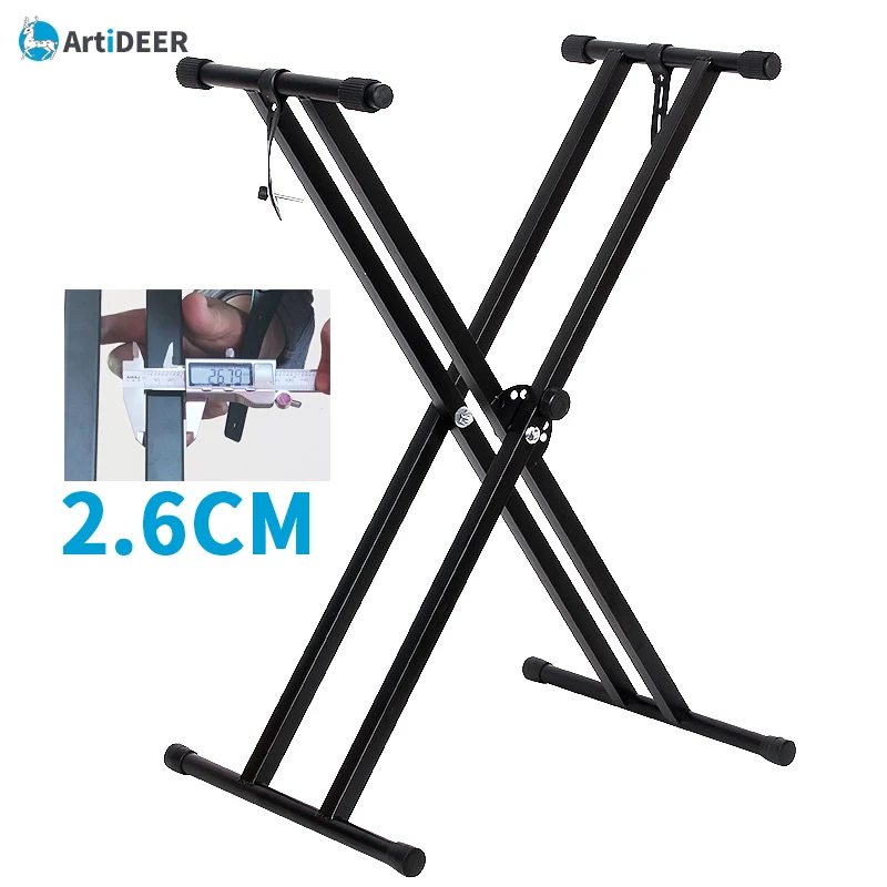 New X Strong Synthesizer Stand Double Tube Music Accessories Pano Keyboard Parts