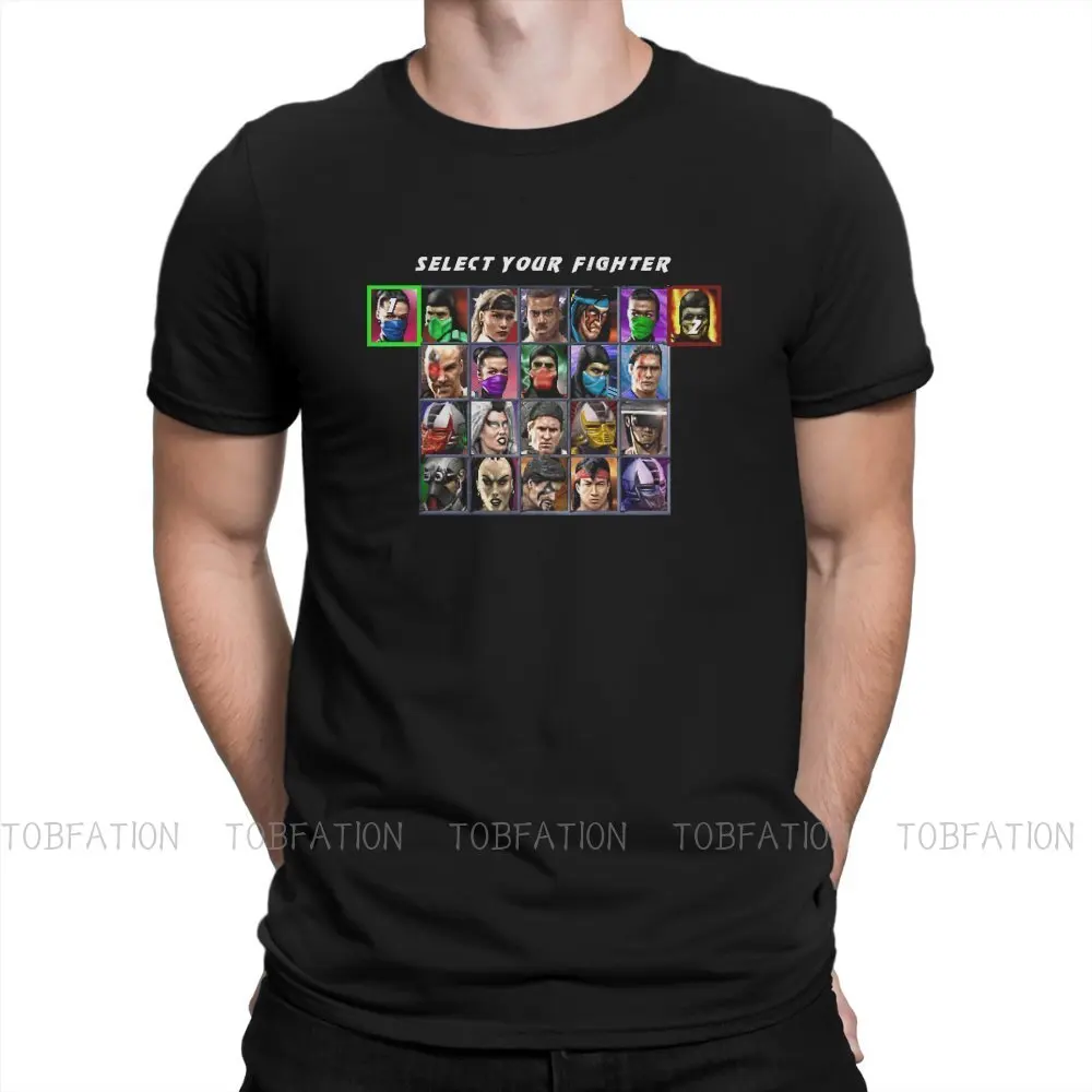 Mortal Kombat TShirt for Men Ultimate 3 Character Select Essential Basic Summer Tee T Shirt Novelty New Design Loose