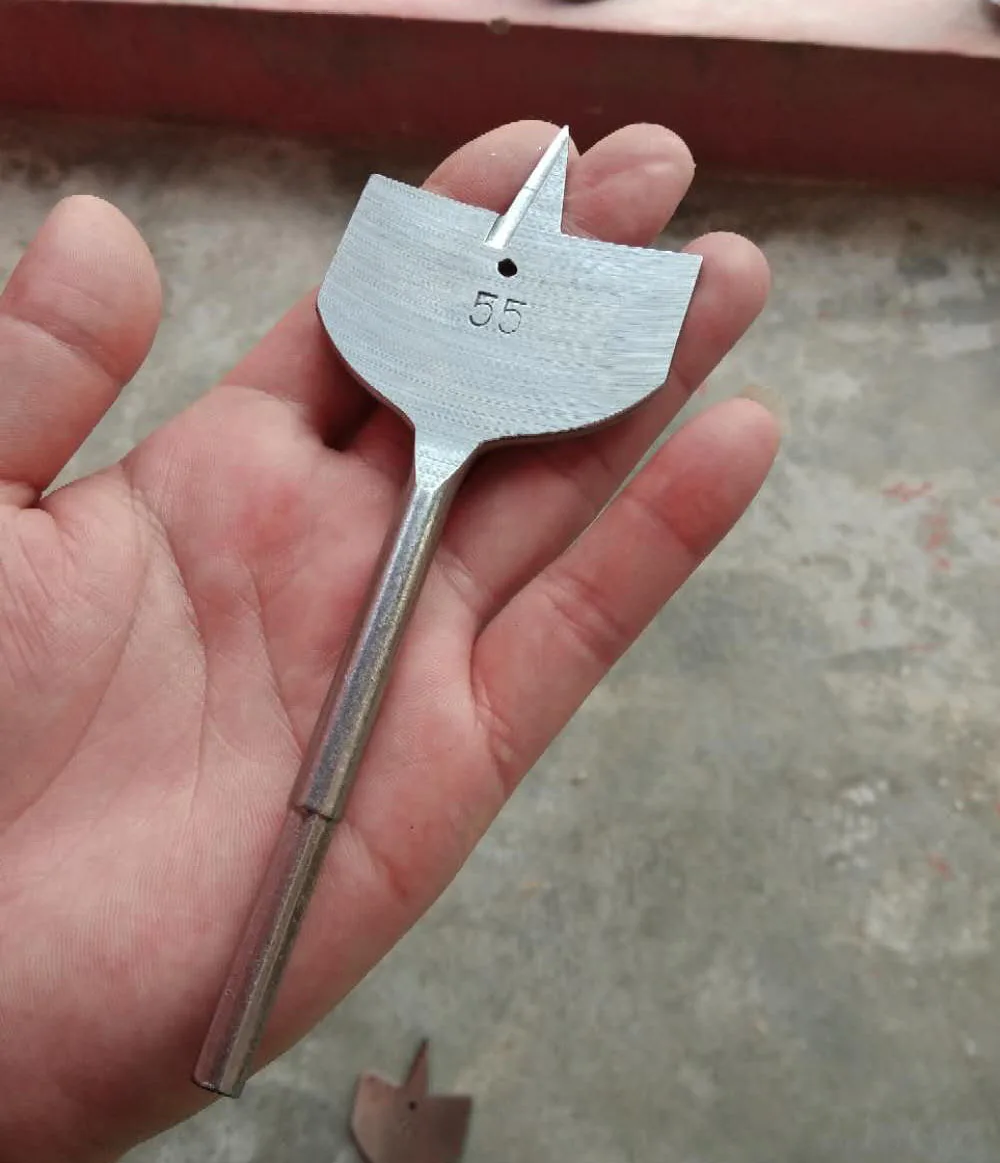 Juego de brocas planas de acero de alto carbono para madera, 10-55mm, brocas de pala para carpintería, juegos de herramientas de carpintería duraderas, 10 Uds.