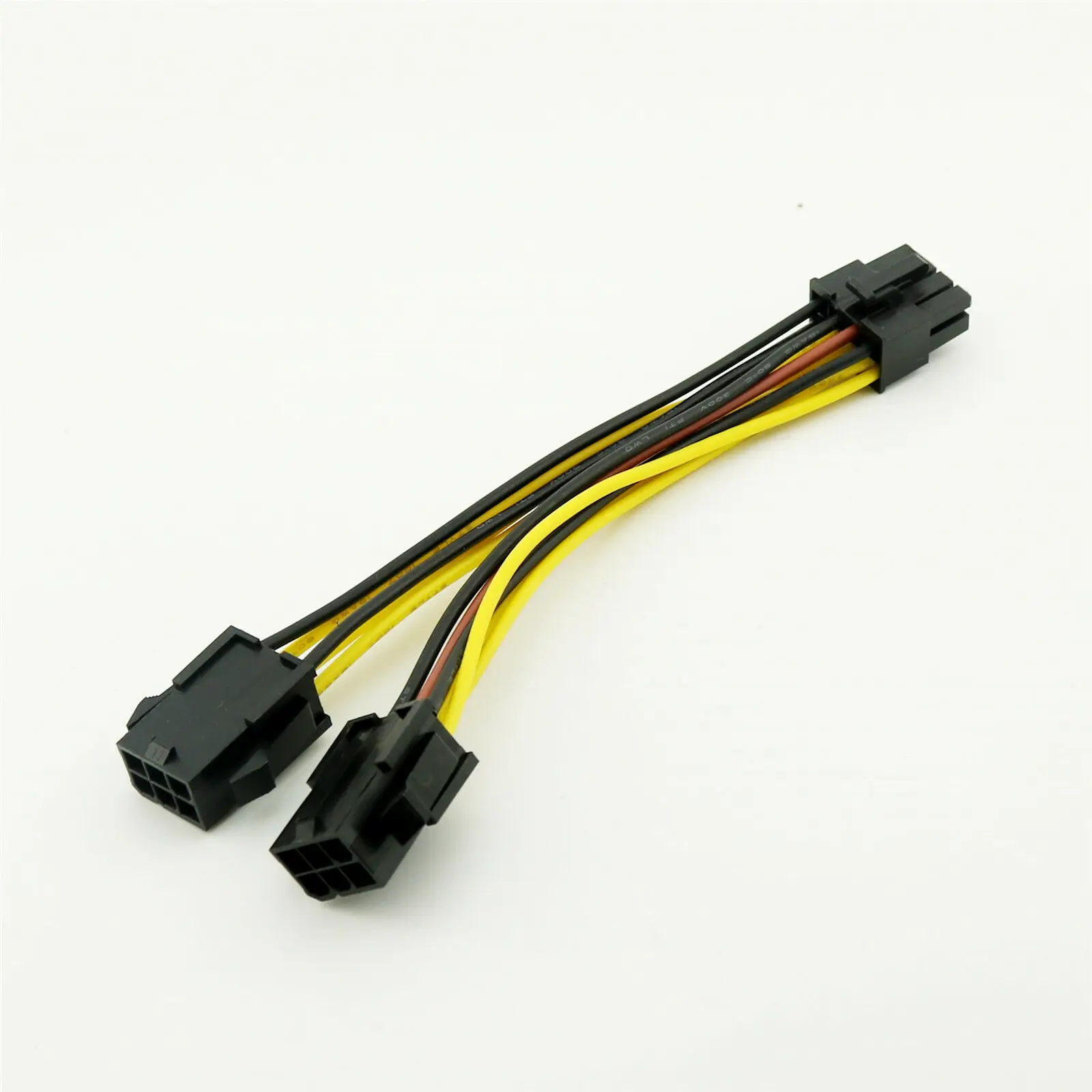 1x PCI-E 8 พิน 2xPCIe 6 PINกราฟิกการ์ดPCI Express Y Splitter CABLE 15 ซม.