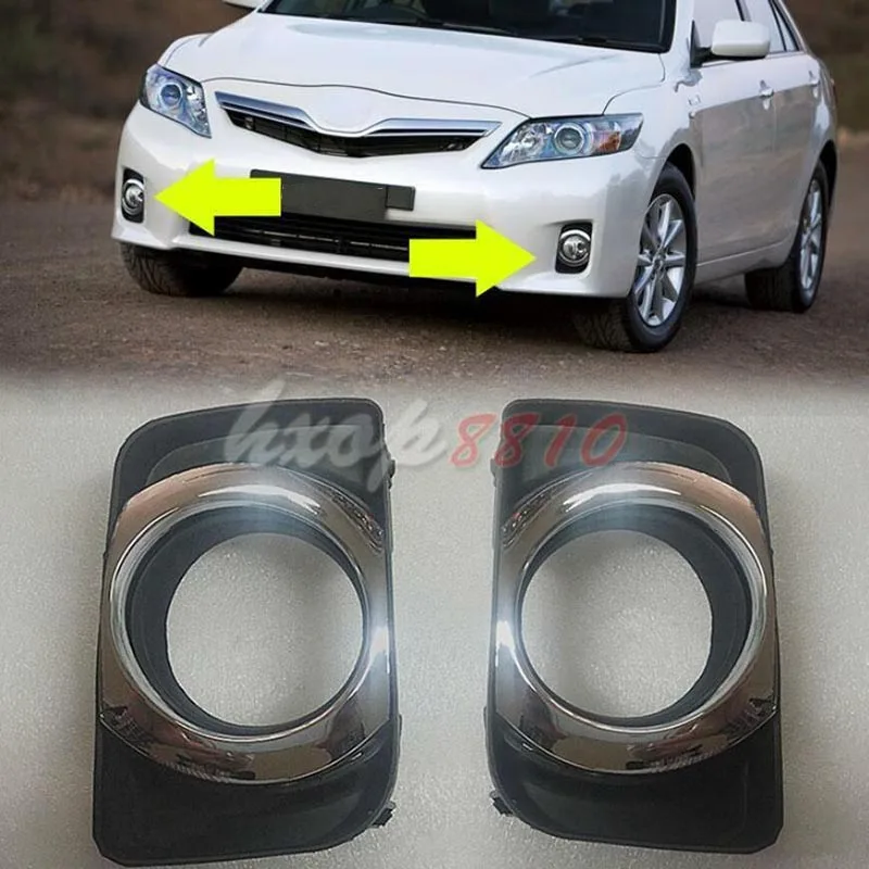 For Toyota Camry HYBRID 2009-2011 High quality Sedan Front Fog Light Housing Lamp Cover LH&RH 2pcs