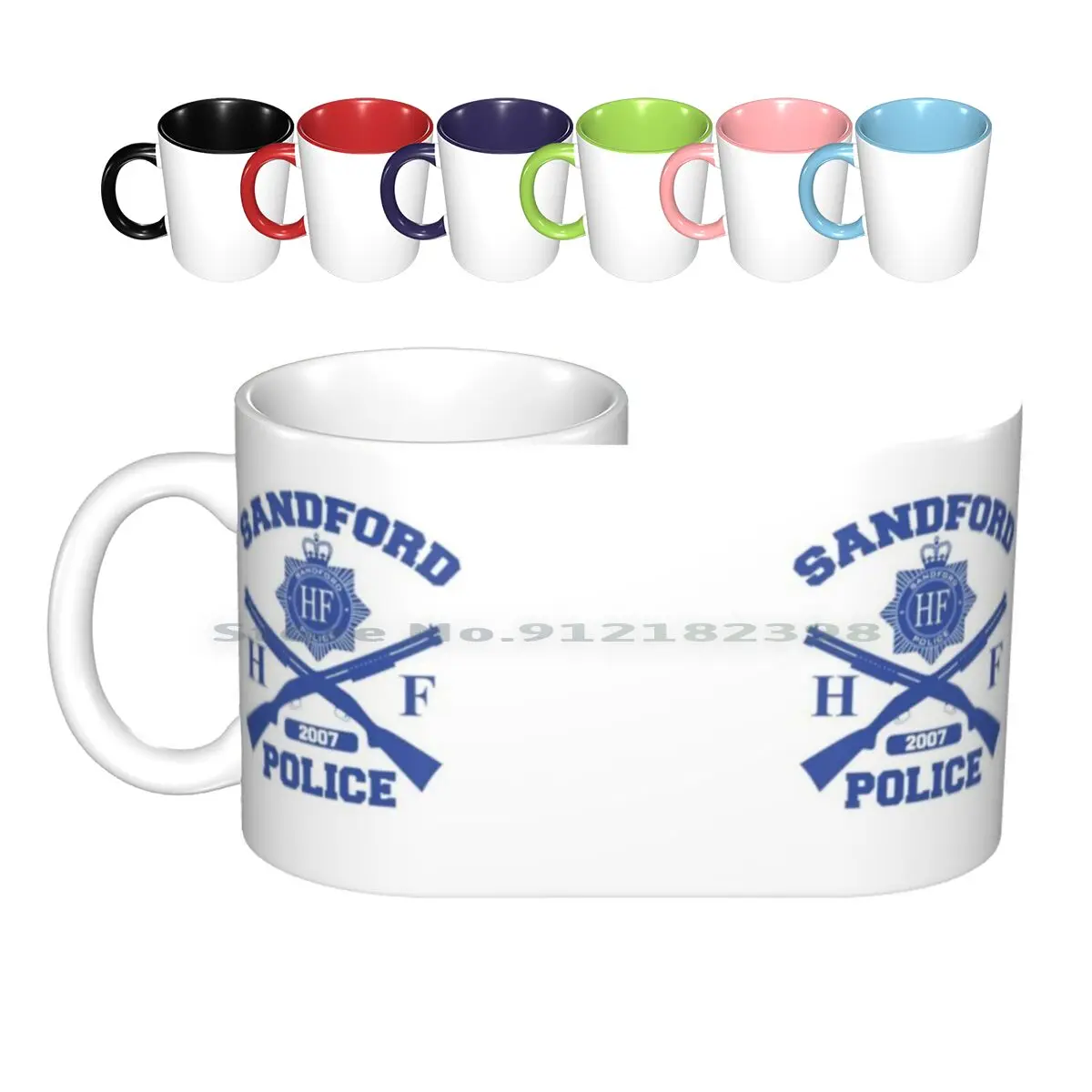 Police Ceramic Mugs Coffee Cups Milk Tea Mug Hot Fuzz Police Cornetto Trilogy Shaun Of The Dead Worlds End Spaced Swan Blood