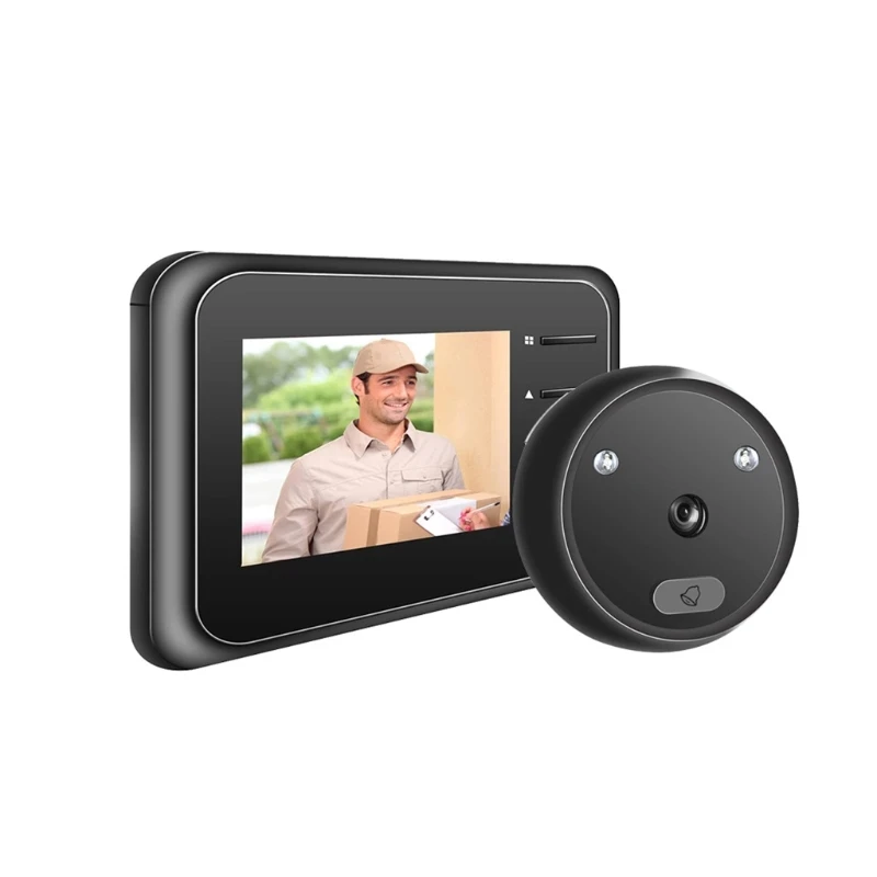Smart Wireless Video Doorbell กล้องประตูเส้นผ่านศูนย์กลางรู0.55-1.18 ''3 X AAA แบตเตอรี่