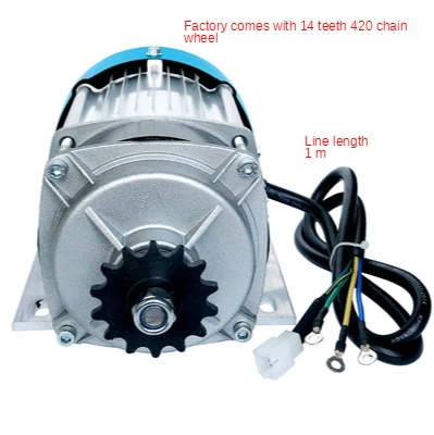 Imagem -06 - Elétrica Três Battery Car Desaceleração Brushless Motor dc na Cadeia Esquerda 48v 60v 800w 1000w