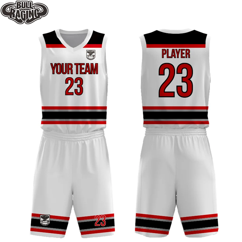 Basketbal Uniform Ontwerp Blauw Klassieke Strip Patroon Quick Dry Polyester Thai Kwaliteit Babsketball Jersey Aanpassen