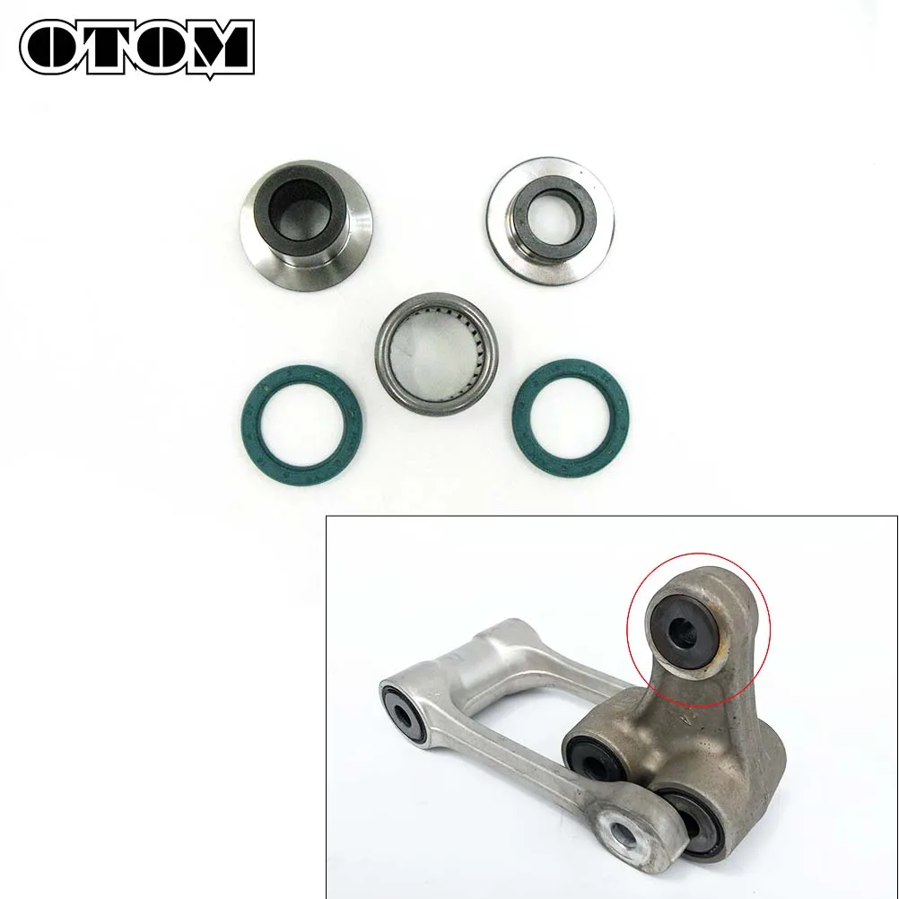 OTOM Motorcycle Rear Shock Absorption Lower Maintenance Kit Needle Roller Bearing Oil Seal For KAWASAKI KX250F KX450F Motorbikes