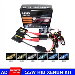 H4 Kit Xenon H7 Ignition Unit With Ballast 55W Dyoung AC HID H1 Canbus Car Xenon Lamp H3 H8 H9 H11 9005 HB3 9006 HB4 6000K 8000K