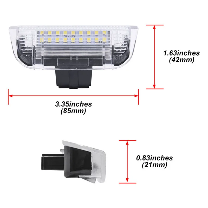 For VW Golf 5/6/ Plus Passat CC Jetta Scirocco Sharan Tiguan EOS Front Rear SMD White Led Door Courtesy Welcome Lights Lamps