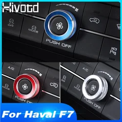 Hivotd For Haval F7 F7X 2023 car air conditioning switch AC knob cover Control adjustment sticker decoration interior accessory