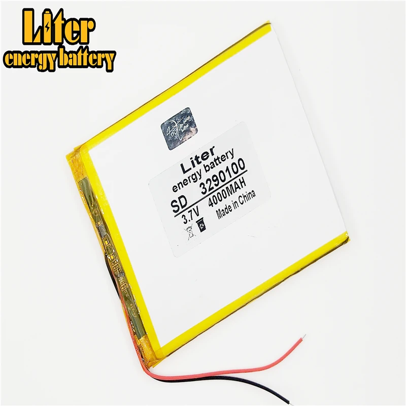 3.7V 4000mAh 3290100 Lithium Polymer Li-Po li ion Rechargeable Battery cells For Mp3 MP4 MP5 GPS PSP mobile bluetooth