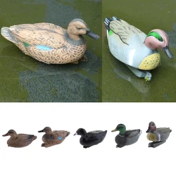 5 styl pływająca kaczka plastikowa wędkarska ptak wabik Scarer Weed Pest Insect Control odstraszacz Ornament dekoracja ogrodowa