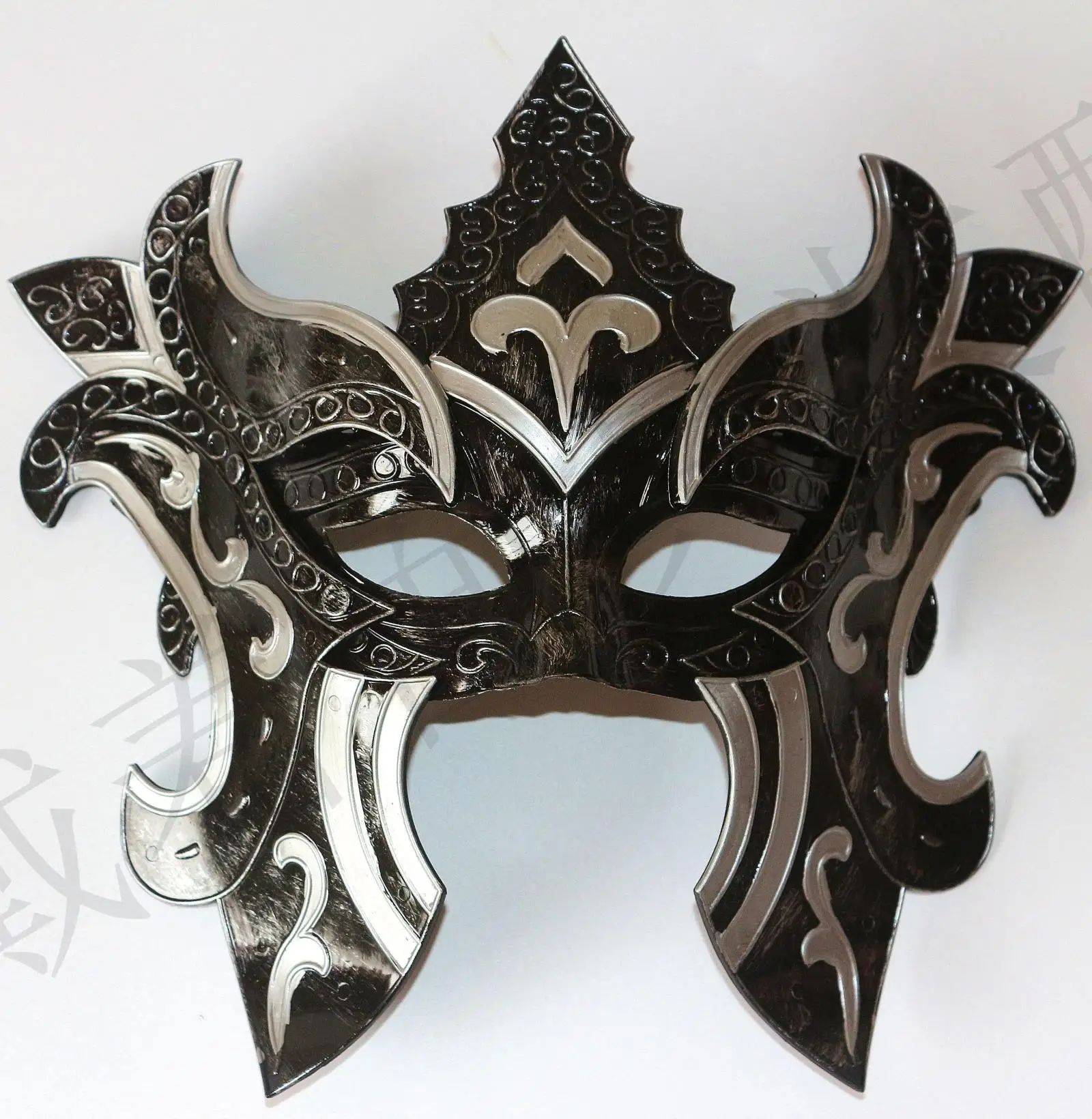 

Vintage Egyptian Mens Mask Printed Masquerade Half Face Ancient Greek And Roman Style Venetian Mask For Party Black