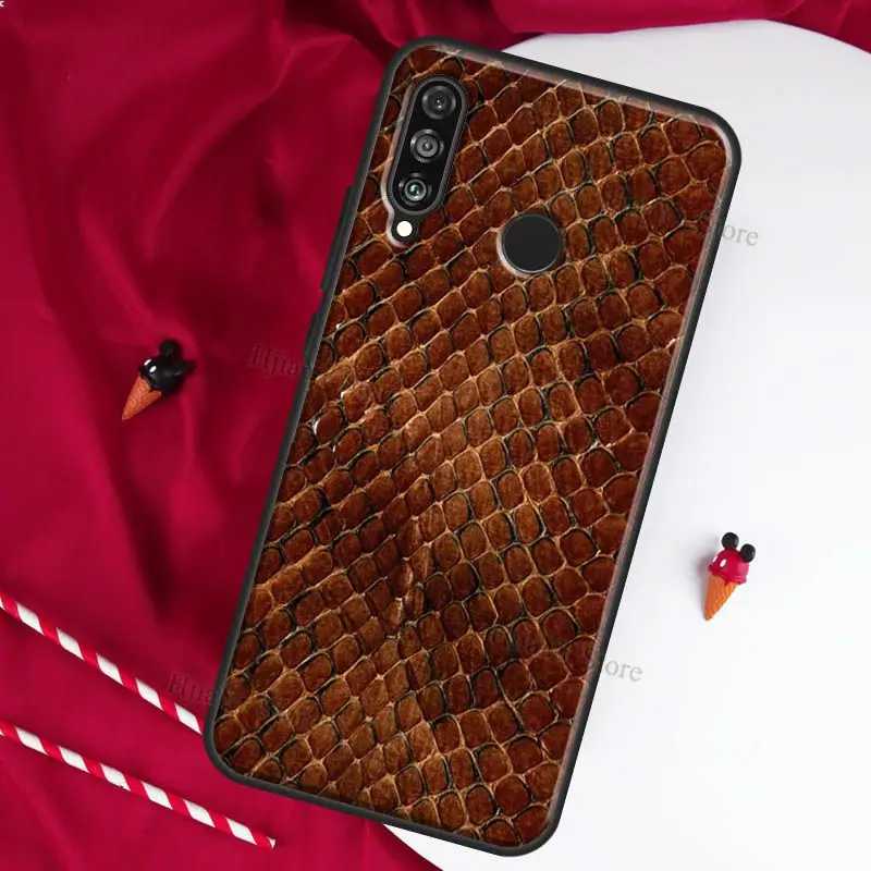 Cobra Python Snake Skin For Huawei P30 Lite P10 P40 P20 Pro P Smart 2019 Z Case For Huawei Mate 20 10 Lite Cover