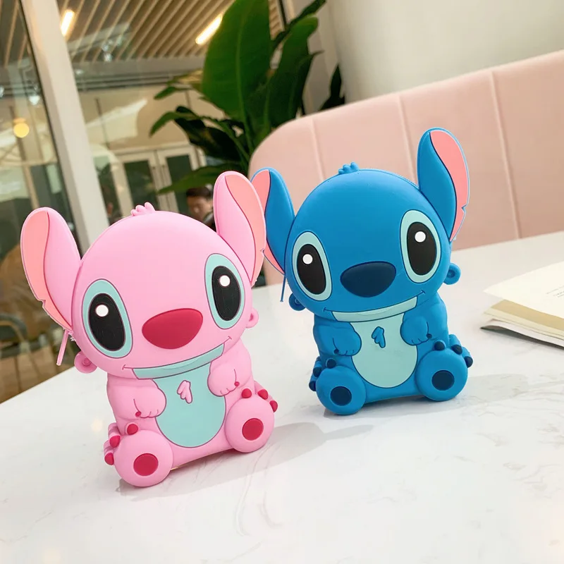 Disney cartoon Lilo & Stitch coin bag Stitch lovely wallet kawaiii Silica gel bag girl boy holder Clutch kid gift Action Figure