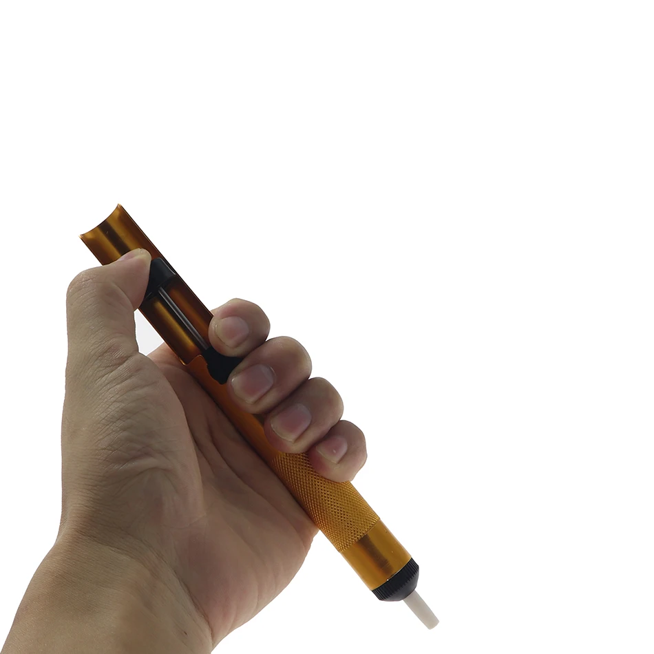 Ferramenta de sucção para bomba de desoldagem, triângulo, de alumínio, lata, caneta de sucção, remoção, solda a vácuo, ferro, ferramentas de solda