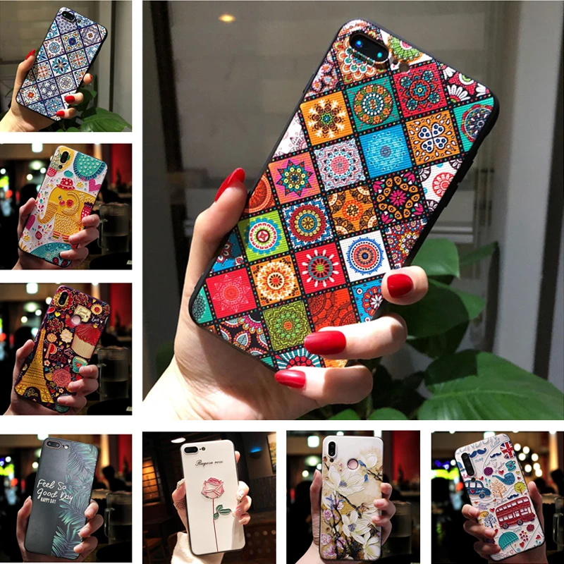 Flower Emboss Case For Samsung A70 Phone Case Soft Silicon Back Cover For Galaxy M51 M31S A20S A20 A30 A50 A50S A21S A51 A71 A10