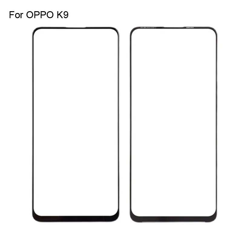 2PCS For OPPO K9 Front LCD Glass Lens touchscreen For OPPO K 9 PEXM00 Touch screen Panel Outer Screen Glass without flex