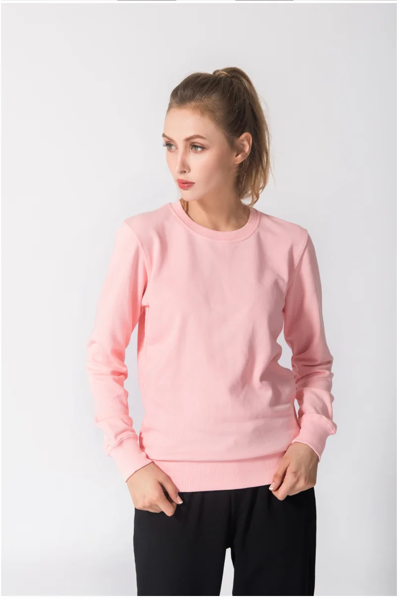 Men's Round Neck 100% Cotton Plus Velvet Long-Sleeved Sweater Custom Printed Embroidery Logo Casual Solid Color Warm Sweater 3xl