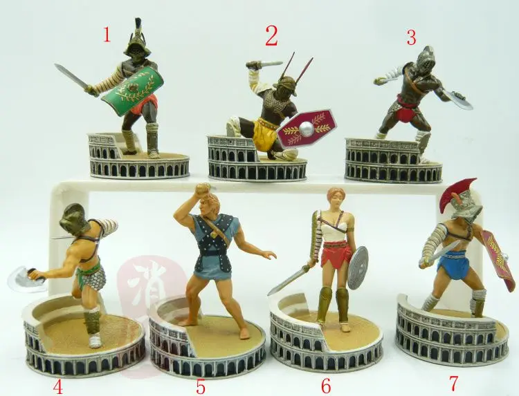 PVC   Model   Ancient Roman Gladiator statue home decor ornament