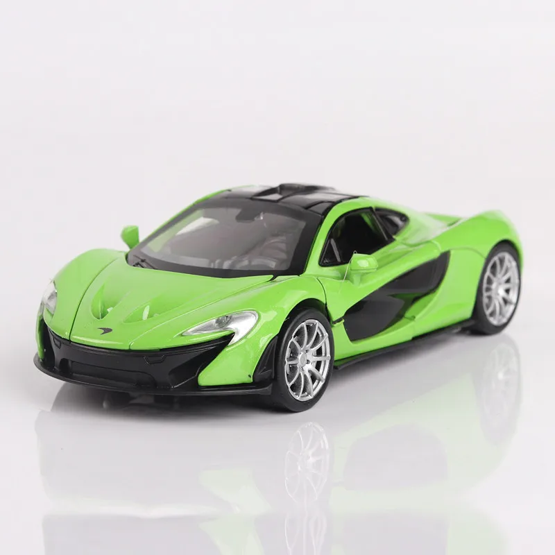 1:32 for McLaren P1 Alloy Diecast Car Model Toy Vehicles Car with Light Sound Gift for Baby Collectible