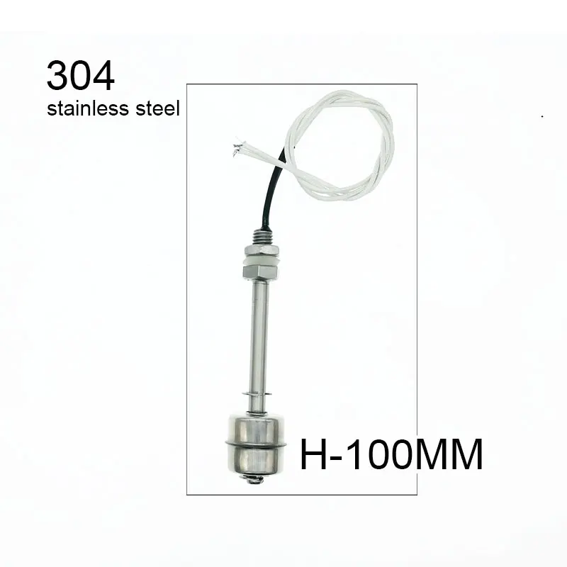 Float Switch High Temperature Resistant 304 Stainless Steel Water Tower Water Level Automatic Level Controller Sensor 45-150mm