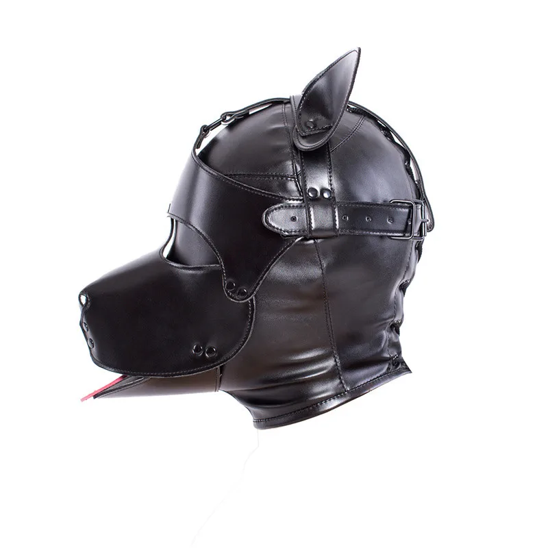 Brand New Erotic Leather Role Play Dog Mask with Ears for Fetish Bdsm Bondage Puppy Cosplay Party Flirting Adults Games Sex Toys