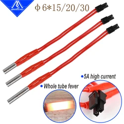 Mellow NEW!!!Reprap12V/24V 40W Simple replacement M6*20/15/30 A end line length Ceramic Heater Cartridge for 3D Printer Mendel
