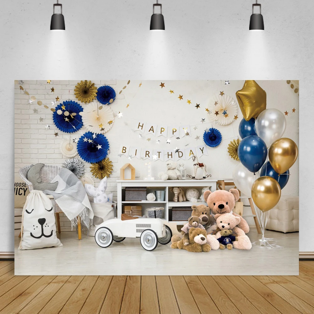 Dreamy Shiny Gold Moon Star Party Photo Backdrop Baby Shower 1st Birthday Portrait Photographic Backgrounds For Photo Studio