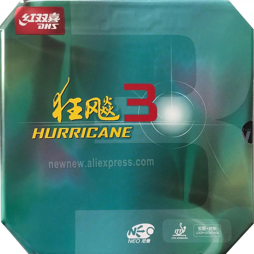 DHS NEO Ouragan 3 NEO Hurricane3 NEO Ouragan-3 Pips-En Tennis De Table Ping-Pong En Caoutchouc avec Orange Éponge 2.15-2.2mm