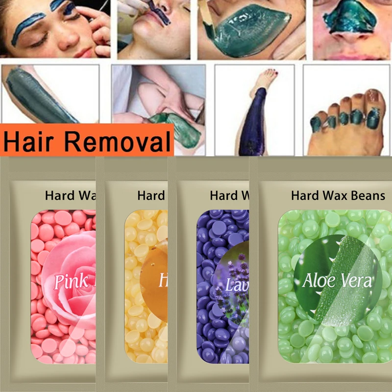 

50g/100g Hair Removal Wax Wax Beans Depilatory Hot Film Wax Pellet Remove Bikini Face Hair Legs Arm Hair Removal Bean Unisex