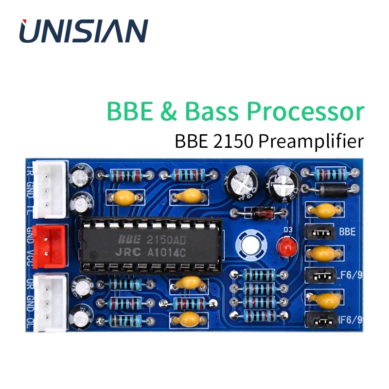 UNISIAN BBE2150 Preamplifier BBE Digital Audio Processor Subwoofer High Sound quality PreAmp For Amplififers