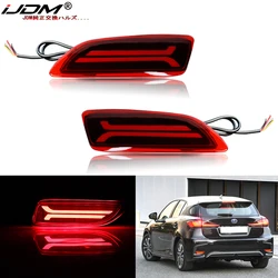 iJDM LED Bumper Reflector Lights For 2011-2013 Toyota Corolla Lexus CT200h Function as Tail,Brake & Rear Fog Lamps,Turn Light