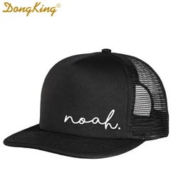 DongKing 2021 New Kid's Custom Name Mesh Trucker Hat Cap Design Snapback Personalized Child Adult 2 Sizes Cute Caps