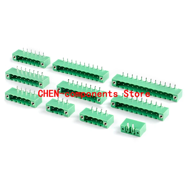 5pcs KF2EDGRM-5.08-2/3/4/5/6/7-12P/Bent pin socket with ear 5.08mm pitch terminal