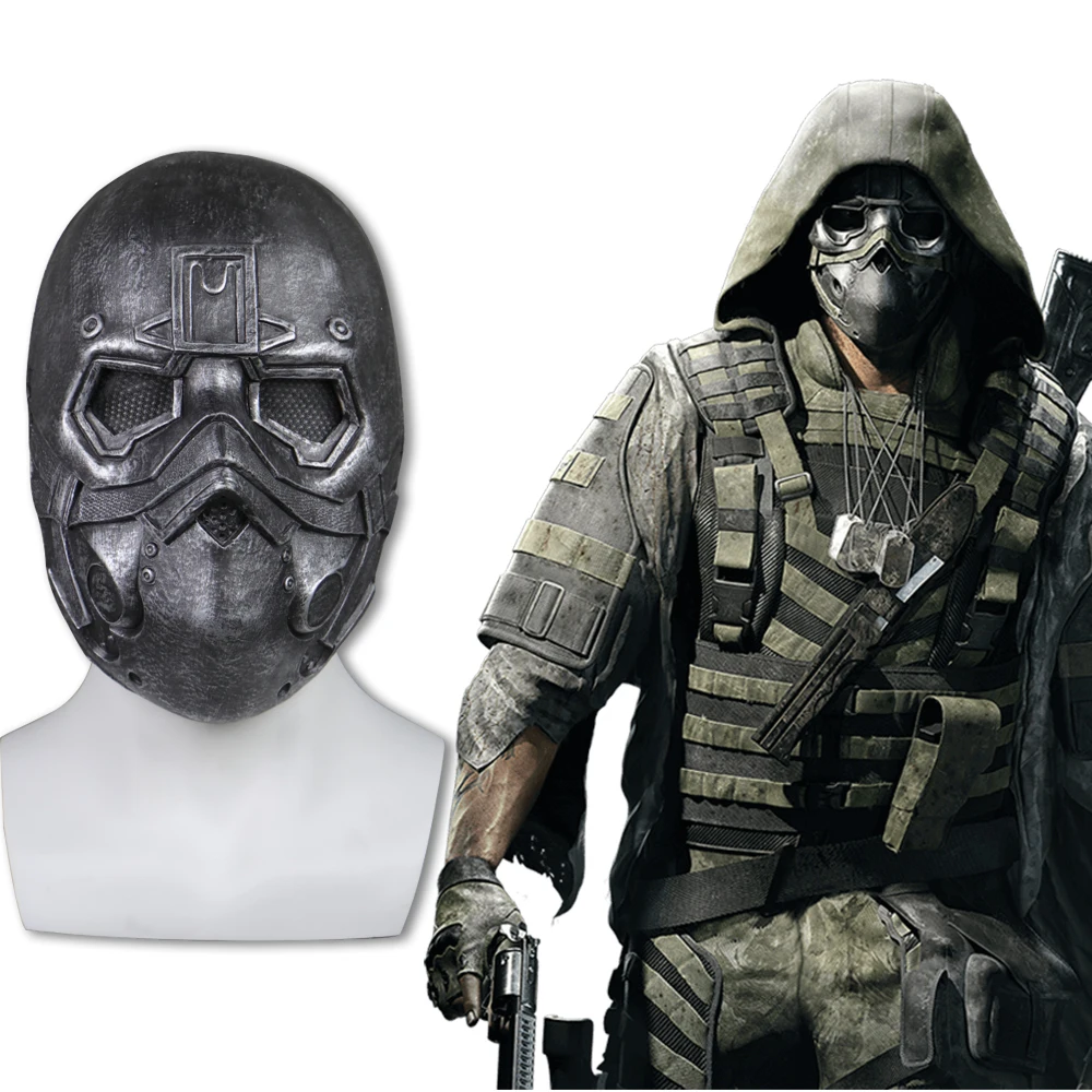 

Tom Clancy's Ghost Recon Breakpoint Mask Latex Cosplay Cole D Walker Mask Halloween Masks Helmet Adult Props