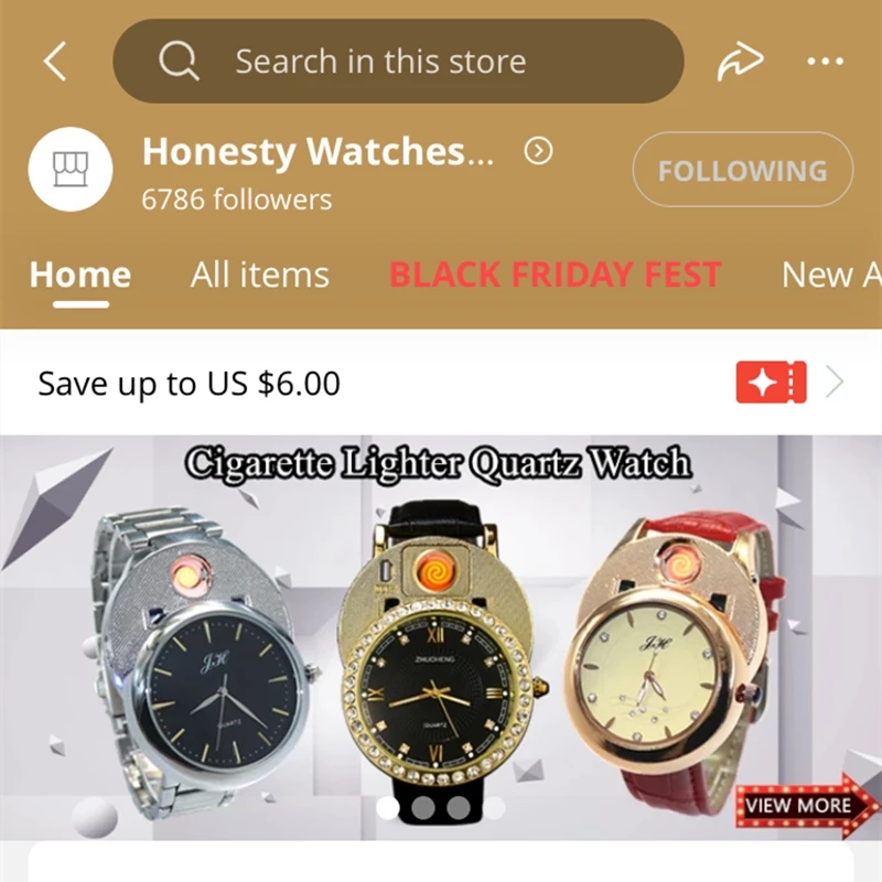 

Welcome to Honesty Watches Store 8888 Additional Shipping Supplement